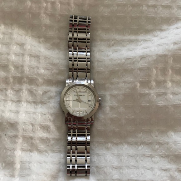 Burberry Accessories - Burberry Silver Women's Watch Excellent Used Condition